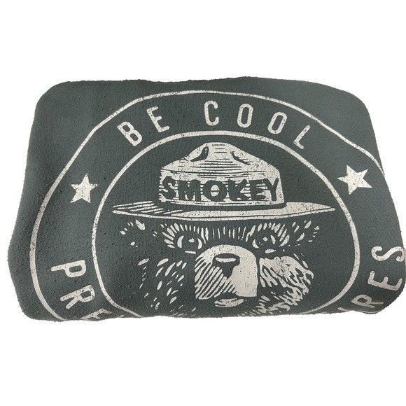 Grayson Threads Tops - Smokey Bear Women's Sweatshirt L Be Cool Prevent Wildfires Grayson Threads Boxy